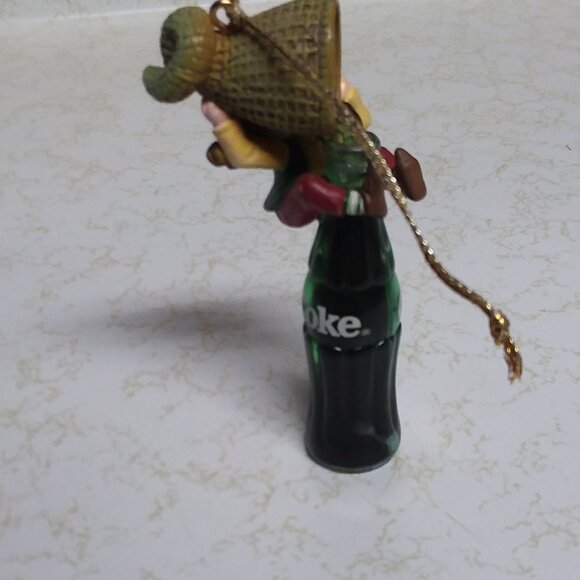 Coca-Cola Bottling Works Collection Christmas Ornament Elf with Bottle of Coke - Picture 5 of 8
